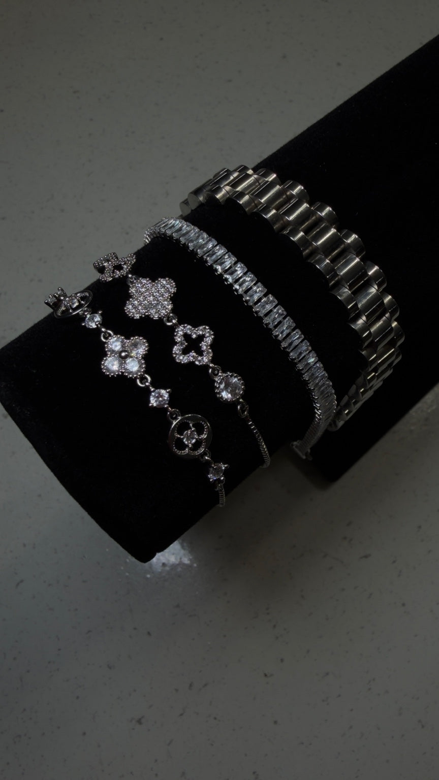 Icy Luxe Bracelet Stack