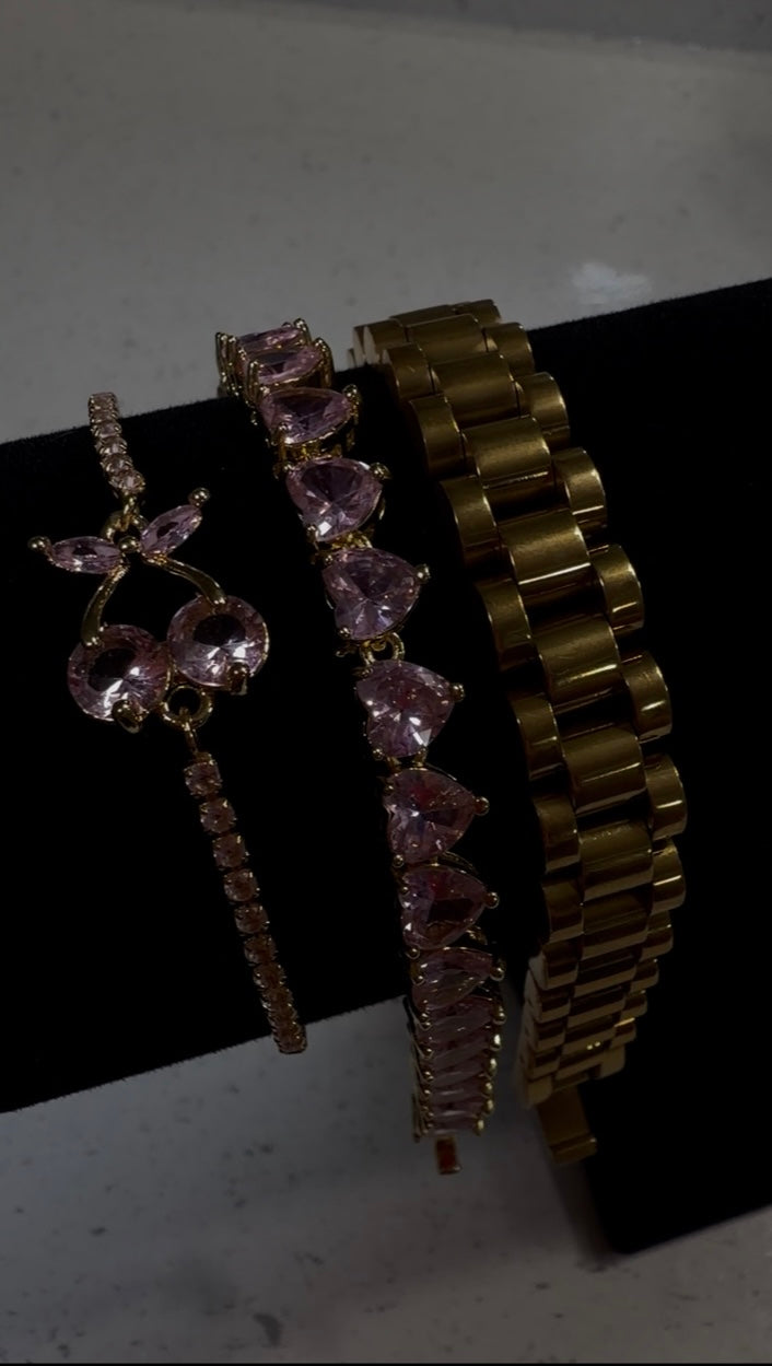 Pink Daze Bracelet Stack