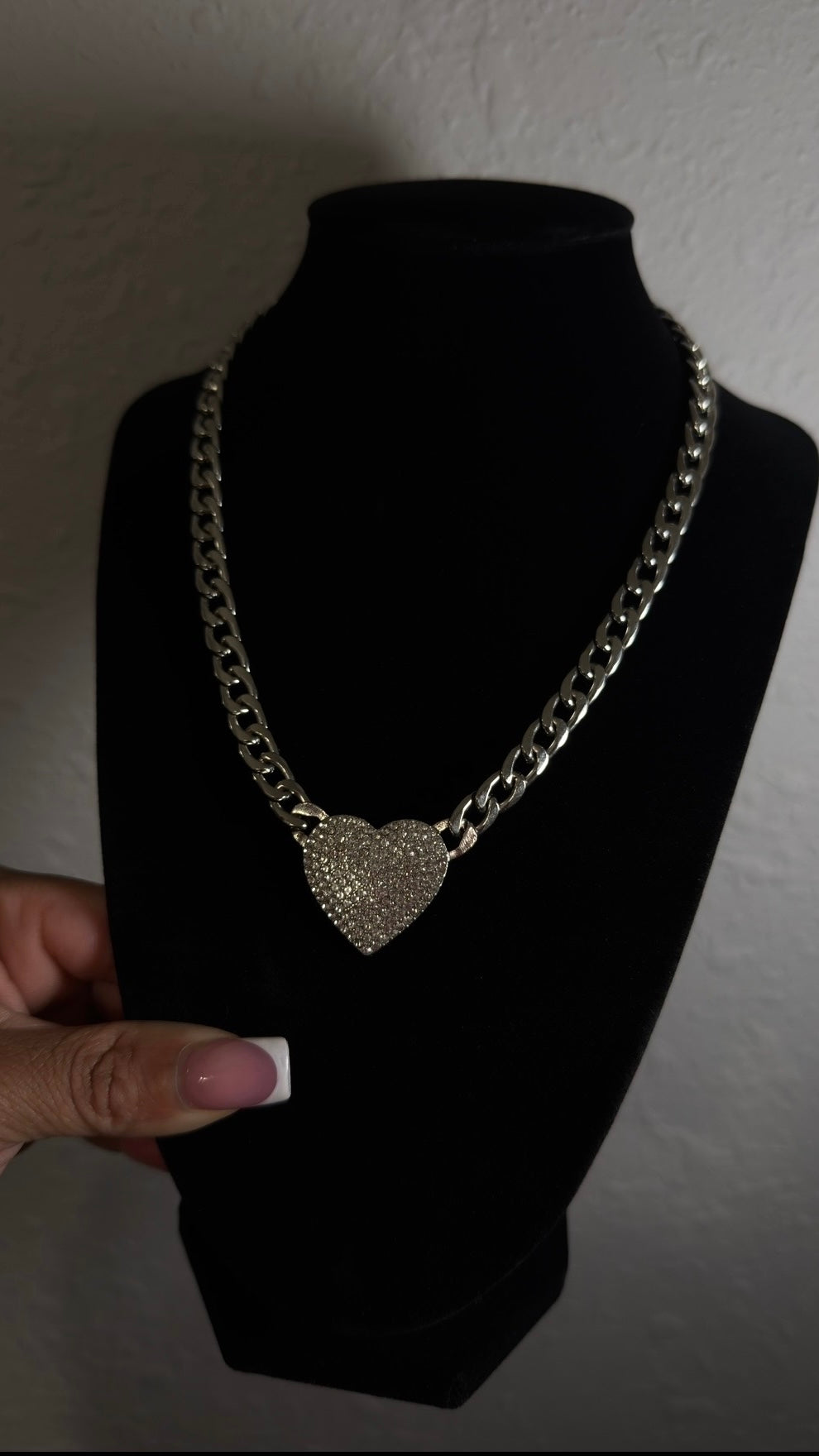 Silver Heartz Necklace