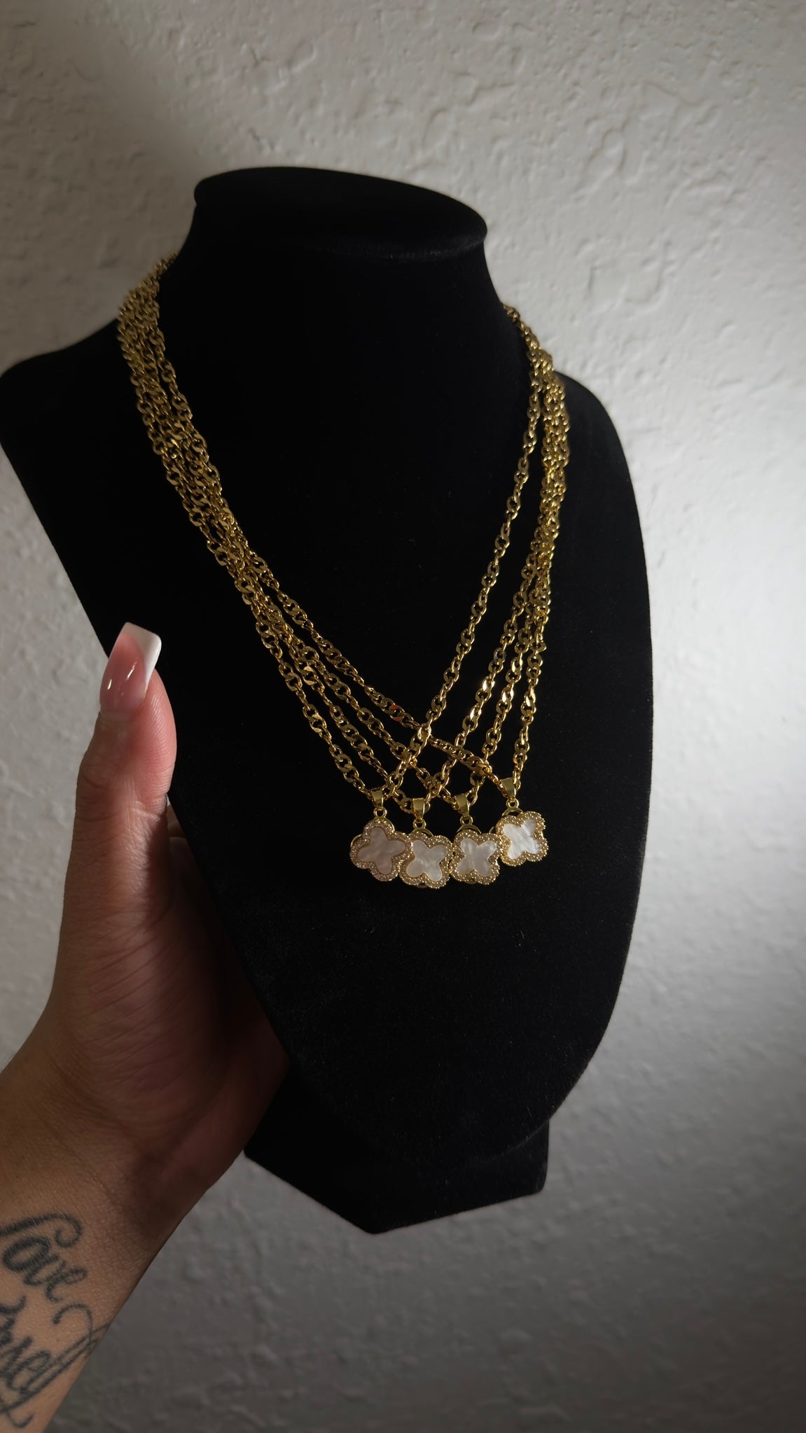 White Clover Necklace