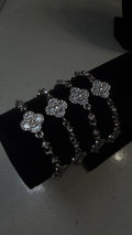 Silver Luxe Petal Bracelet