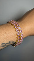 Gxld Pink Heart Bracelet