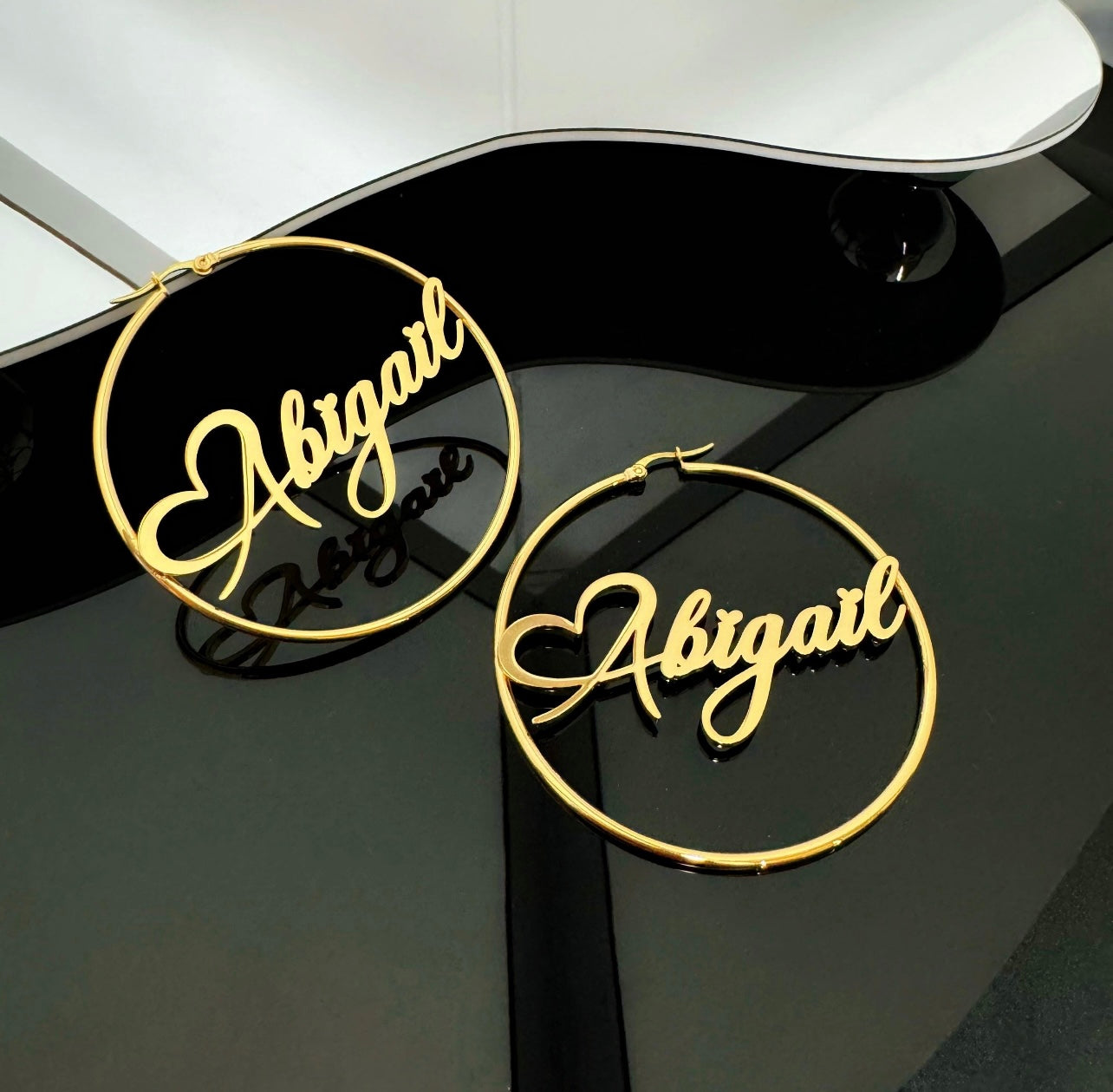 First Letter Heart Hoopz